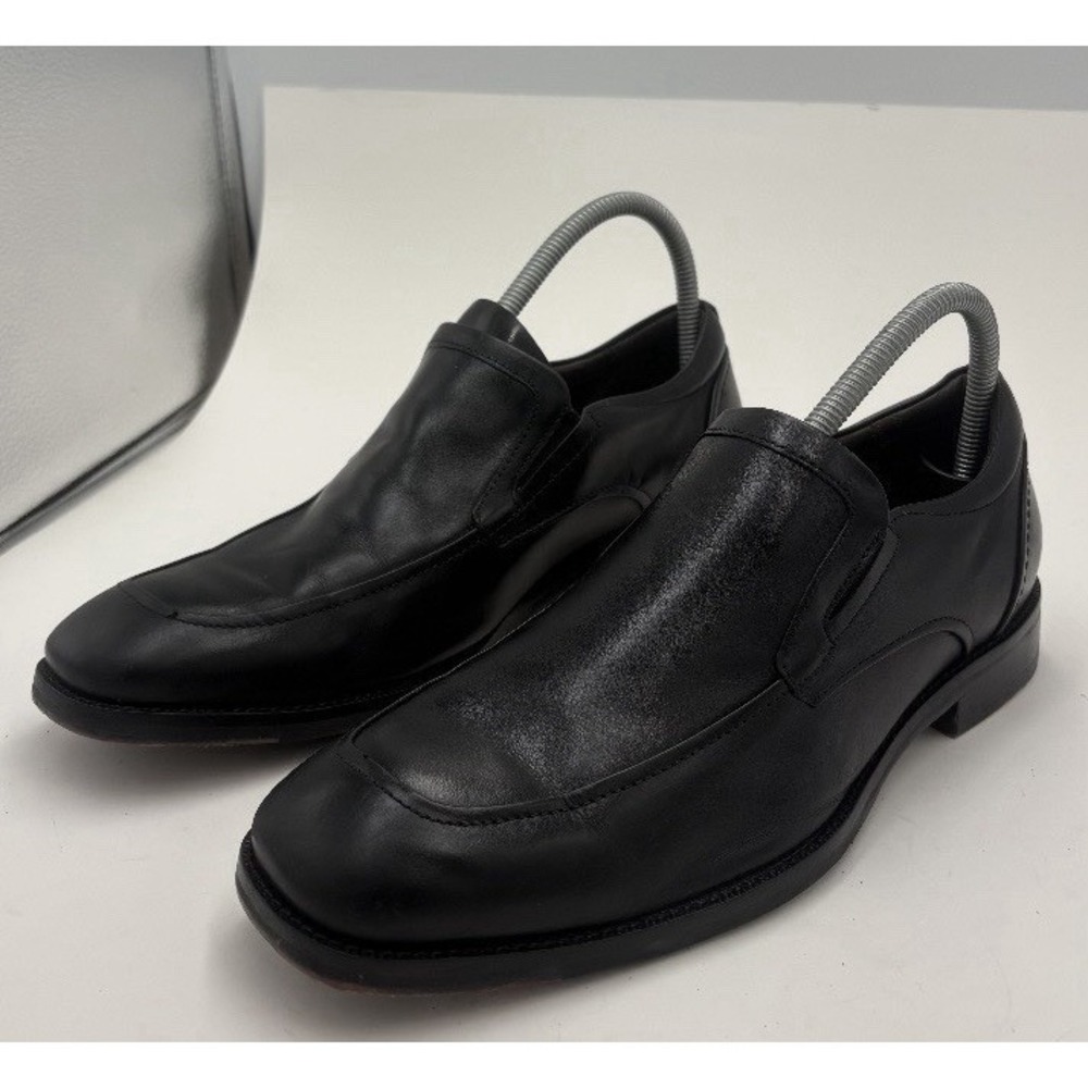 Johnston & Murphy Men's Leather Slip On Dress Loafers Black Size 7.5 M